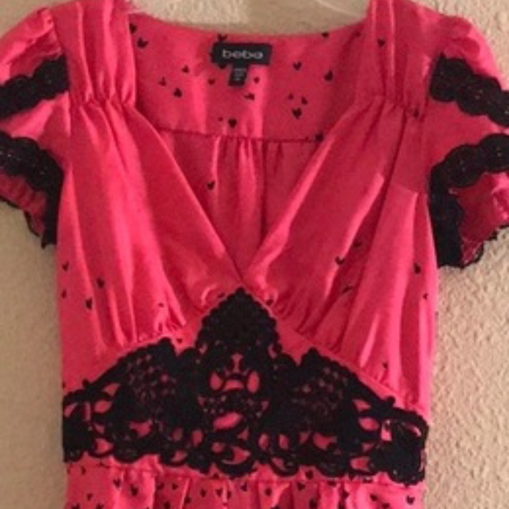 Bebe Sweetheart Dress Size S